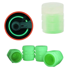Universal Fluorescent Tire Valve Caps (4 PCS/Set)