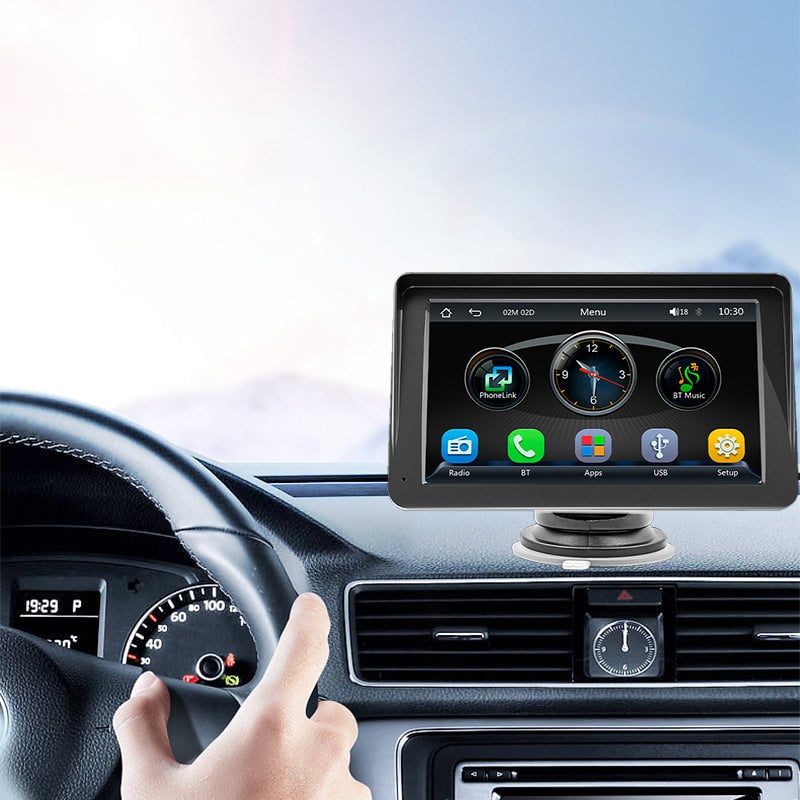 2025 Upgraded Wireless Carplay Stereo with Suction Mount