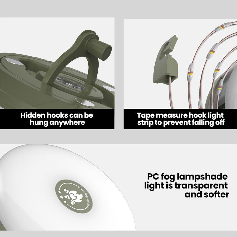 New Waterproof Portable Stowable String Light