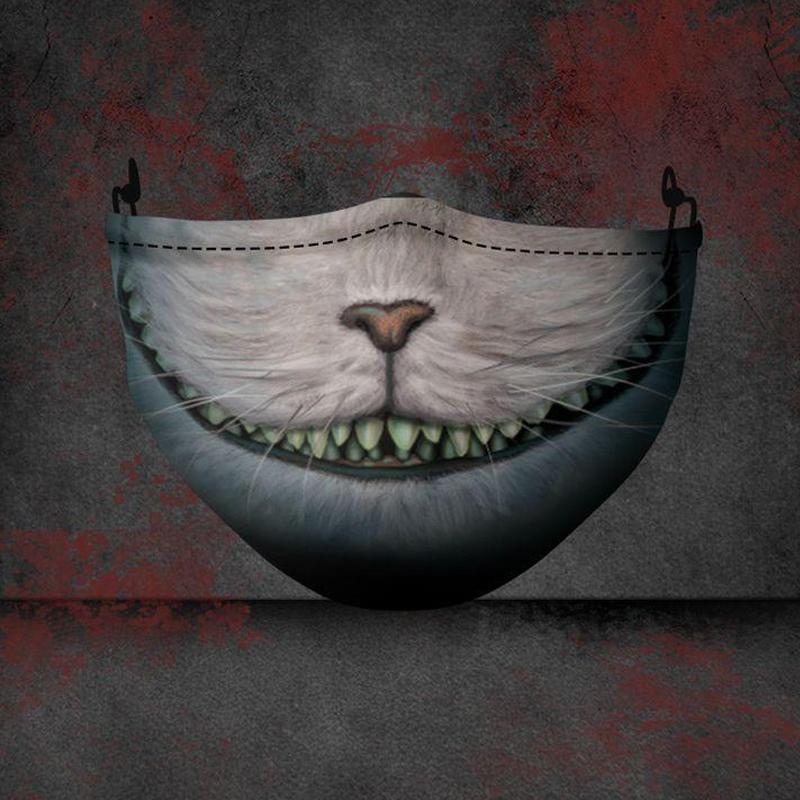 Halloween 3D Print Party Mask，BUY 5 FREE SHIPPING